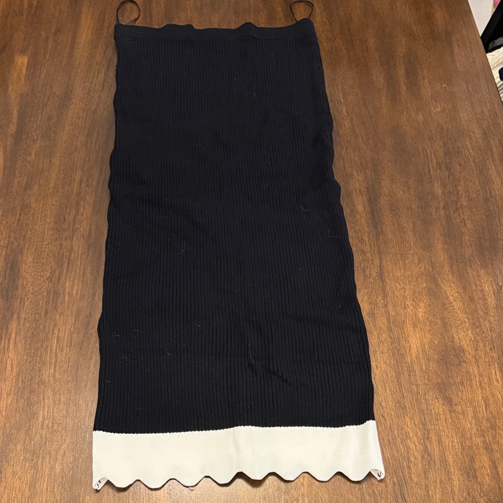 HYFVE Black and Cream Pencil Skirt